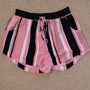 Striped Flowy Shorts